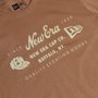 Camiseta New Era Regular Branded Core Marrom Claro