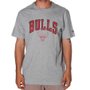 Camiseta New Era Team Chicago Bulls Cinza Mescla