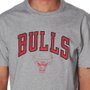 Camiseta New Era Team Chicago Bulls Cinza Mescla