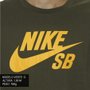 Camiseta Nike SB Logo Clássico Verde Musgo