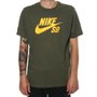 Camiseta Nike SB Logo Clássico Verde Musgo