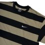 Camiseta Nike Sb Strip Listra Preto/Cáqui