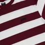 Camiseta Plano C. Listrada Plnc Bordo/Creme
