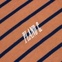 Camiseta Plano C. Stripe Logo Marrom/Azul