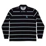 Camiseta Polo Santa Cruz Especial Mini Hand Stripe Preto/Azul
