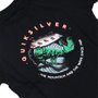 Camiseta Quiksilver Dino Surf Infantil Preto
