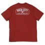Camiseta Rock City 100% Skateboard Terracota Camiseta Rock City 100% Skateboard Terracota
