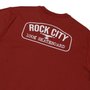 Camiseta Rock City 100% Skateboard Terracota Camiseta Rock City 100% Skateboard Terracota