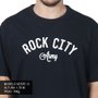 Camiseta Rock City Army Front Azul Marinho