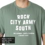 Camiseta Rock City Army South Verde Oliva