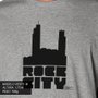 Camiseta Rock City Basic Logo Nac. Mescla/Preto