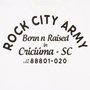 Camiseta Rock City Born N Raised Branco/Preto
