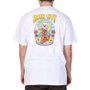 Camiseta Rock City Caveira Bali Skate Sun Branco