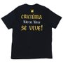 Camiseta Rock City Criciúma Se Vive Preto