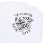 Camiseta Rock City Criciúma Tigre Pox F.C. Branco Camiseta Rock City Criciúma Tigre Pox F.C. Branco