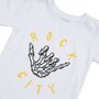 Camiseta Rock City Hangloose Infantil Branco
