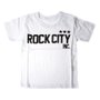 Camiseta Rock City Inc. 3 Estrelas Infantil Branco