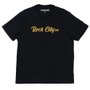 Camiseta Rock City Letter Preto/Amarelo