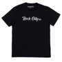 Camiseta Rock City Letter Preto/Branco