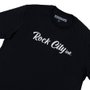 Camiseta Rock City Letter Preto/Branco