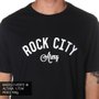 Camiseta Rock City Lettring Preto