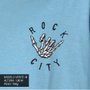 Camiseta Rock City x Nanda Bond Summer Times Azul Claro