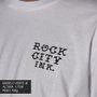 Camiseta Rock City x Pox Tattoo Tigre Branco