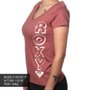 Camiseta Roxy Letrer Vermelho