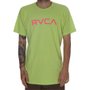 Camiseta RVCA Big Logo Verde/Rosa