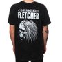 Camiseta RVCA Fletcher Skull Preto
