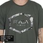 Camiseta Rvca Island Hex Verde Militar