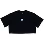 Camiseta Santa Cruz Cropped Club Oval Solid Dot Center Over Preto
