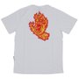 Camiseta Santa Cruz Flame Hand Infantil Branco
