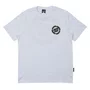 Camiseta Santa Cruz Flame Ringed Dot Ss Branco