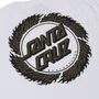 Camiseta Santa Cruz Flame Ringed Dot Ss Branco