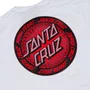 Camiseta Santa Cruz Infinite Ringed Juvenil Branco