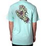 Camiseta Santa Cruz Mummy Hand Azul Turquesa