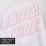 Camiseta Santa Cruz Opus Dot Branco/Rosa