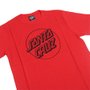 Camiseta Santa Cruz Opus Dot Infantil Vermelho