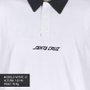 Camiseta Santa Cruz Polo Solid Strip M/L Branco/Preto