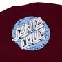 Camiseta Santa Cruz Scrawl Brick Dot Ss Bordo