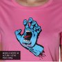 Camiseta Santa Cruz Screaming Hand Feminina Rosa