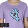 Camiseta Santa Cruz Screaming Hand Front Feminina Lilas