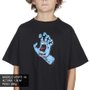 Camiseta Santa Cruz Screaming Hand Front Juvenil Preto/Azul