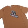 Camiseta Santa Cruz Screaming Hand Infantil Caqui
