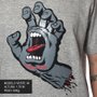 Camiseta Santa Cruz Screaming Hand Mescla/Chumbo