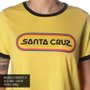 Camiseta Santa Cruz WoodStock Ringer Amarelo
