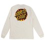 Camiseta Santa Cruz X Thrasher Flame Dot Collab M/L Off White
