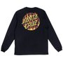 Camiseta Santa Cruz X Thrasher Flame Dot Collab M/L Preto