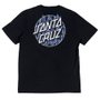Camiseta Santa Cruz X Thrasher Flame Dot Collab Preto